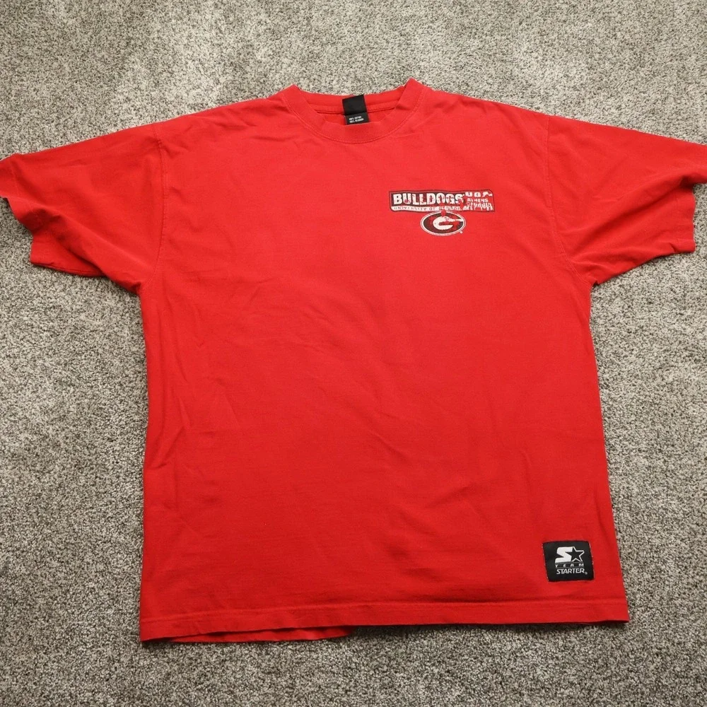 vinagte shirt Georgia Bulldogs Mens L  Starter NCAA Football y2k